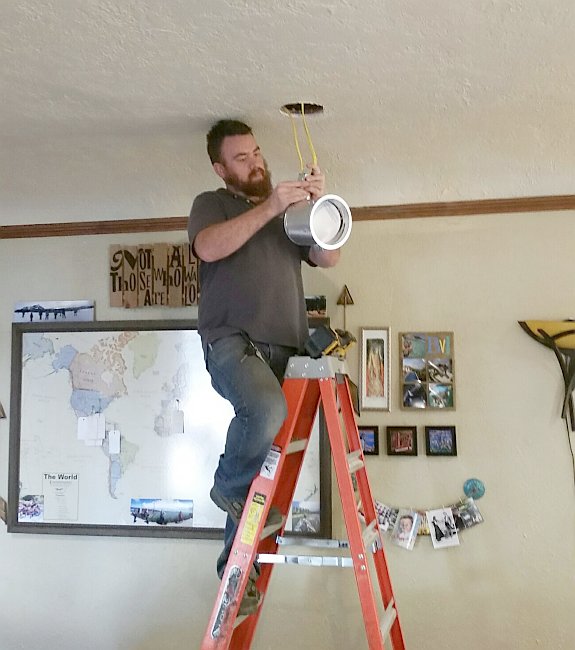 light fixture installation